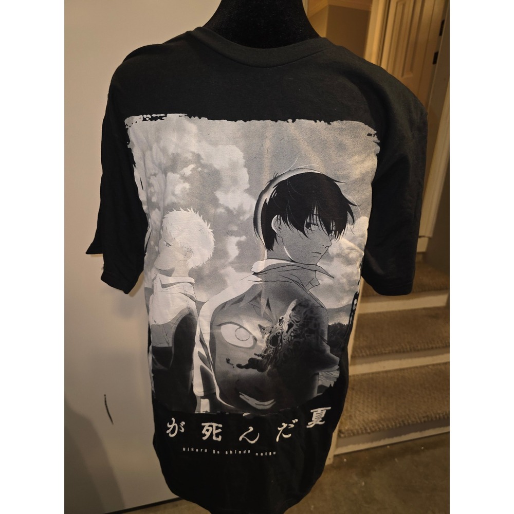 Ripple Junction The Summer Hikaru Died Black Manga Graphic T-Shirt Mens Medium